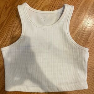Altar’d State White Ribbed Tank Top